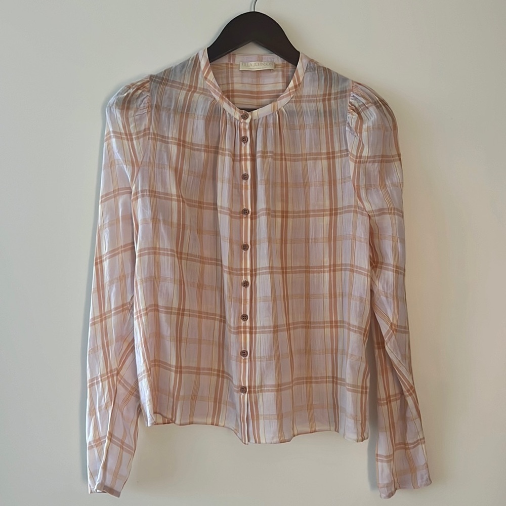 Ulla Johnson Nour Blouse in Pale Lilac